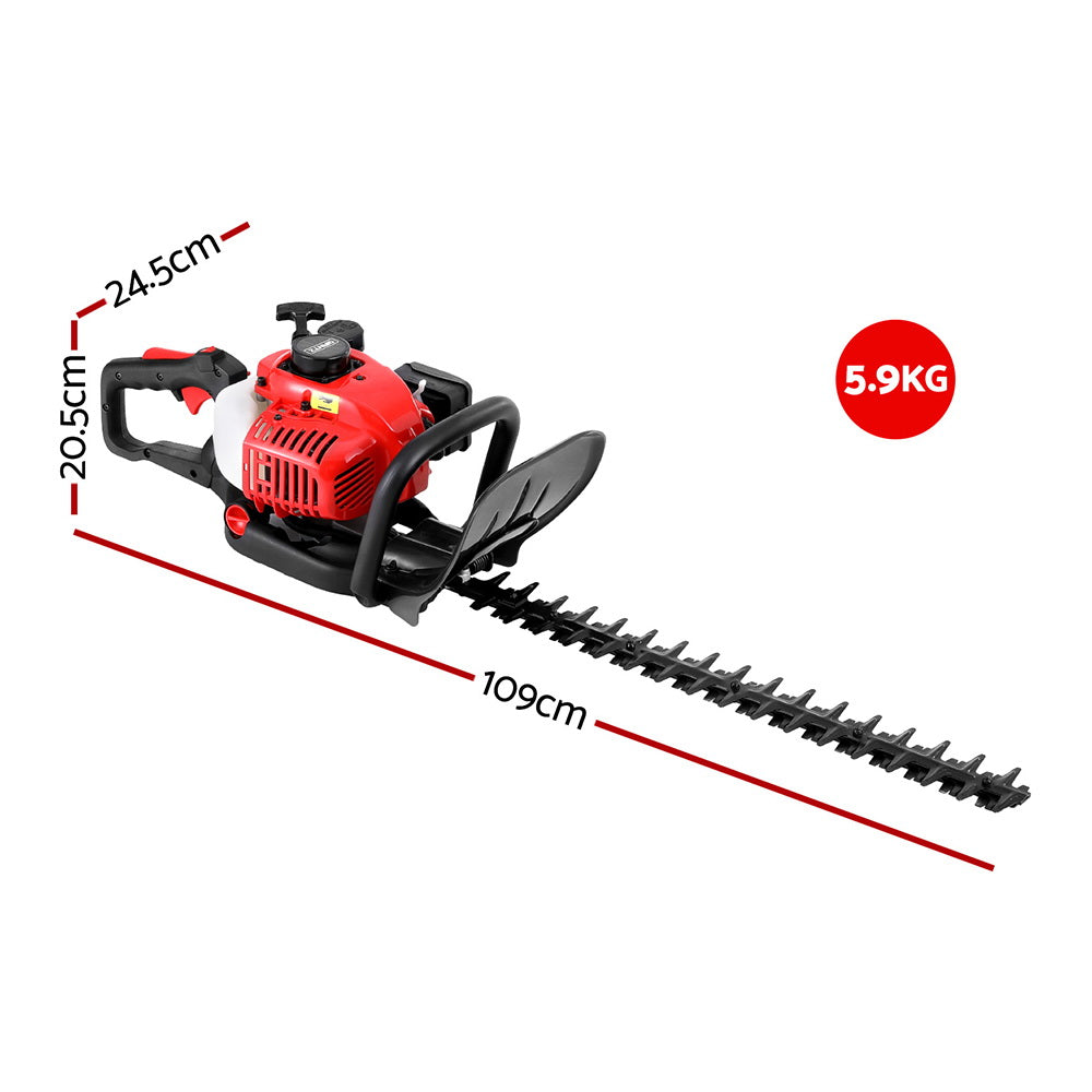 25.4CC Petrol Hedge Trimmer | 24" Dual Blade | Tree Grass | Giantz