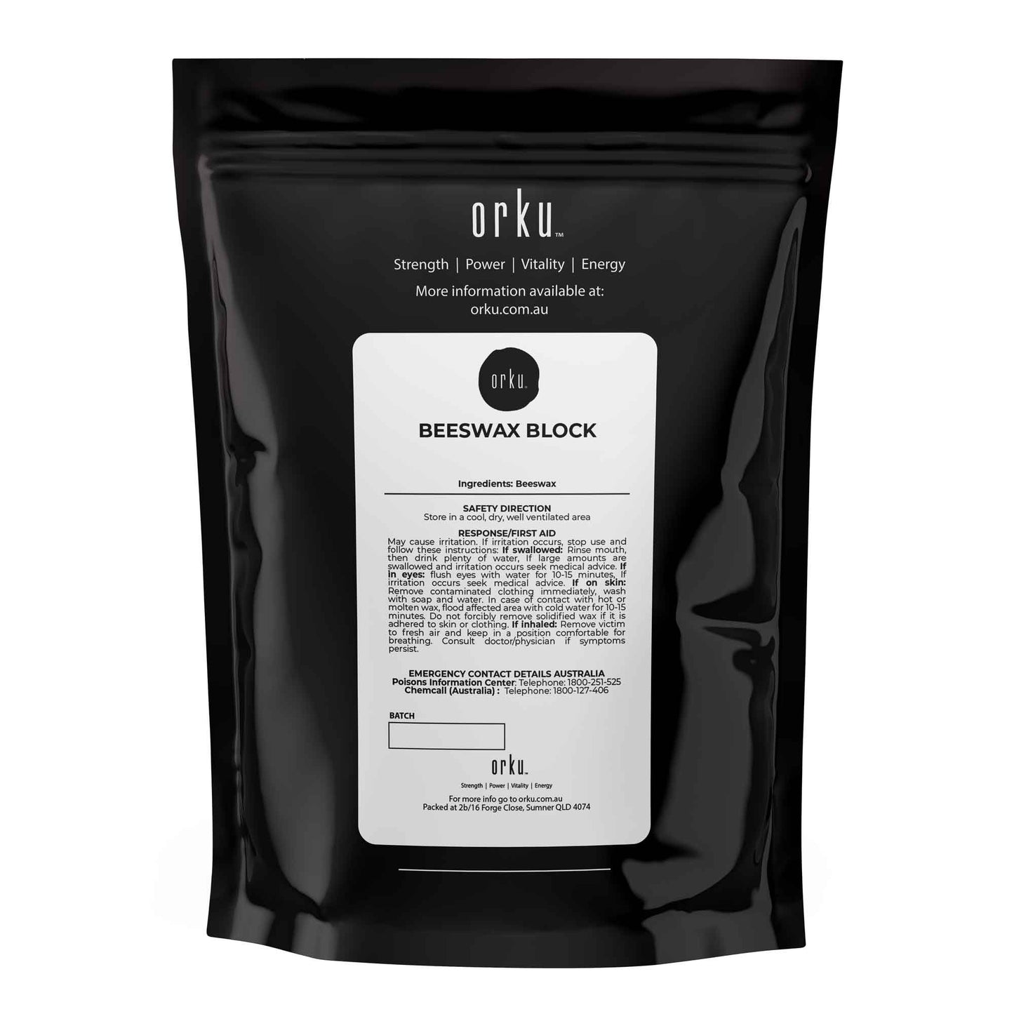 400g Orku Australian Beeswax Chunks - Pure Natural Unrefined Raw