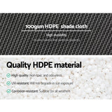 100gsm HDPE 50 percent white heavy duty shade cloth roll measuring 3.66m width by 30m length