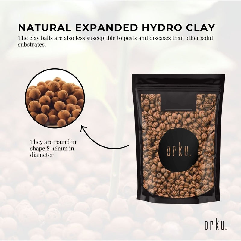  - 1L Hydro Clay Balls - Natural Premium Hydroponic Expanded Plant Growing Medium - Garden Yard