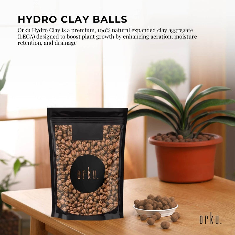  - 1L Hydro Clay Balls - Natural Premium Hydroponic Expanded Plant Growing Medium - Garden Yard