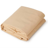 Neatly folded sand waterproof 2m by 4m rectangular sand shade sail fabric showing compact storage layout.
