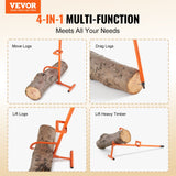 4-in-1 timberjack configured as a log roller and cant hook for timber handling