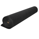 20m roll of 50 percent black UV-stabilised HDPE knitted shade cloth fabric