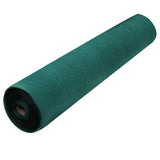 Extra wide 3.66m bulk roll of 50 percent green UV-stabilised HDPE knitted shade cloth fabric