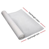 50 percent white UV shade cloth roll measuring 3.66m width by 10m length with 100gsm fabric weight