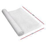 50 percent white standard height heavy duty shade cloth roll measuring 1.83m width by 50m length for commercial vegetable garden protection