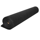 Commercial 30m bulk roll of 3.66m extra wide 70 percent black UV-stabilised HDPE knitted shade cloth fabric