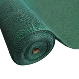 Commercial 30m bulk roll of 3.66m extra wide 70 percent green UV-stabilised HDPE knitted shade cloth fabric