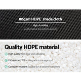 80gsm HDPE 30 percent black heavy duty shade cloth roll measuring 3.66m width by 30m length