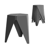 Stackable Bar Stools | Puzzle Stool | Artiss | 4Pcs | Grey Colour