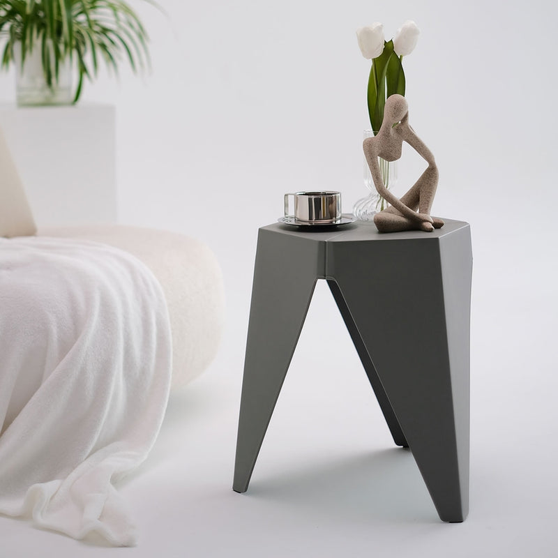Stackable Bar Stools | Puzzle Stool | Artiss | 4Pcs | Grey Colour