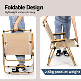 7pc Outdoor Camping Table Chair Set - Foldable Aluminium Portable Picnic Set