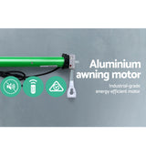 Instahut Retractable Folding Arm Awning Motorised Sunshade 2Mx1.5M Grey
