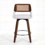 Artiss Wooden Bar Stools Swivel Kitchen Counter Stool Chair 60cm Seat Height