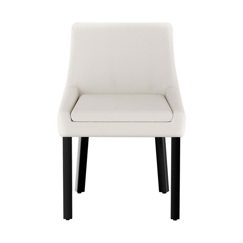 Artiss Dining Chairs Set of 4 Corduroy Wooden Beige