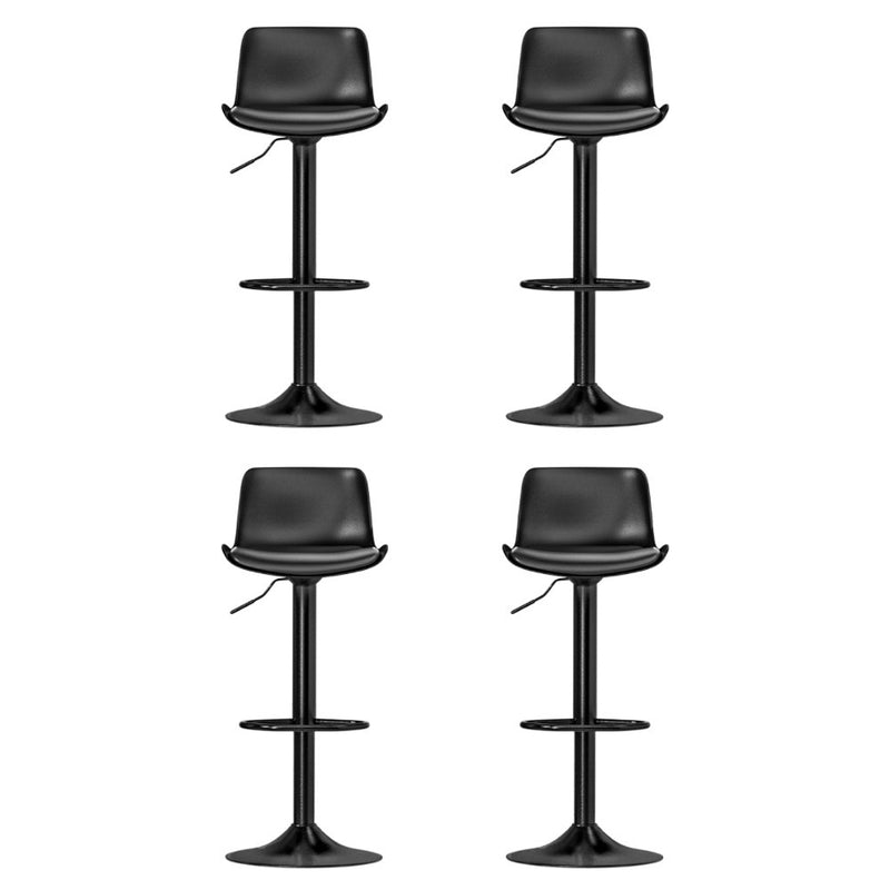Artiss 4x Bar Stools Padded Seat Gas Lift Black