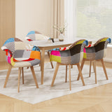 Artiss Dining Chairs Set of 4 Fabric Retro Replica DSW