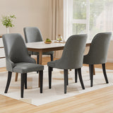 Artiss Dining Chairs Set of 4 Linen Fabric Grey
