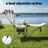 Reclining Camping Chair - Adjustable, Portable, Outdoor, Folding and Lightweight