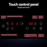 Electric Ceramic Cooktop - Kitchen Cooker 4 Burner Hob Touch Control 5200W - 60cm