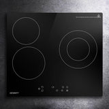 Electric Ceramic Cooktop - Kitchen Cooker 4 Burner Hob Touch Control 5200W - 60cm