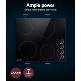 Electric Ceramic Cooktop - 60cm - Black