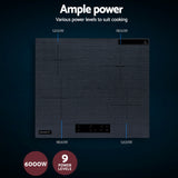 Electric Ceramic Cooktop - Touch Control -  60cm - Grey