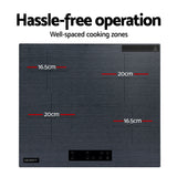 Electric Ceramic Cooktop - Touch Control -  60cm - Grey