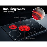 Electric Ceramic Cooktop - 90cm -Black