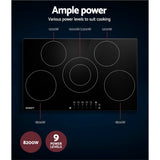 Electric Ceramic Cooktop - 90cm -Black