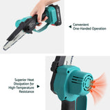 6" Mini Cordless Electric Chainsaw | Rechargeable Wood Cutter | Giantz