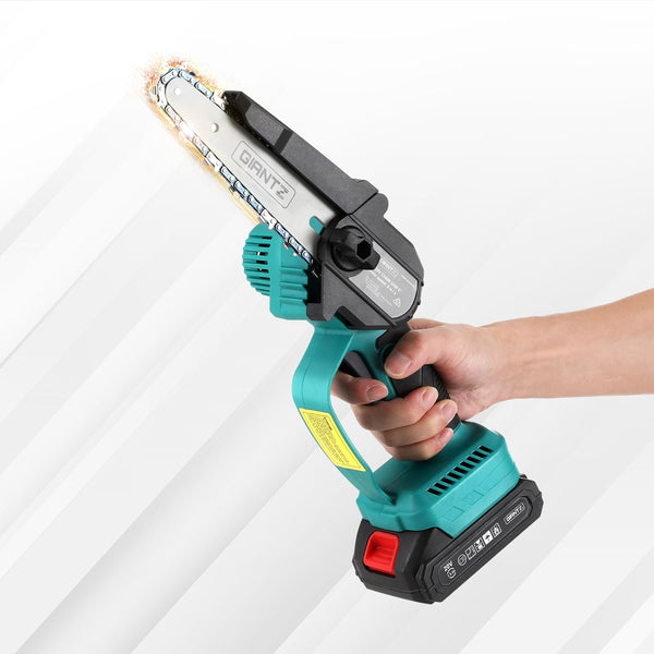 6" Mini Cordless Electric Chainsaw | Rechargeable Wood Cutter | Giantz