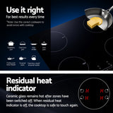 Electric Induction Cooktop - Ceramic with 4 Zones - Hot Plate 7000W -70cm