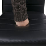 Artiss Dining Chairs Set of 4 Leather Channel Tufted Black