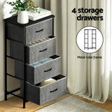 Artiss Chest of 4 Drawers Storage Dresser Tallboy Grey