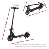 e-Scooter - Electric, Light, Folding, Portable Scooter - 130W 16KM/H with LED display - Black