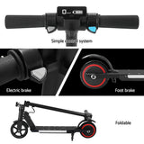 e-Scooter - Electric, Light, Folding, Portable Scooter - 130W 16KM/H with LED display - Black