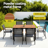 7PCS Outdoor Dining Set Table and Chairs | Patio Garden Furniture Bistro Set