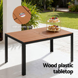 7PCS Outdoor Dining Set Table and Chairs | Patio Garden Furniture Bistro Set