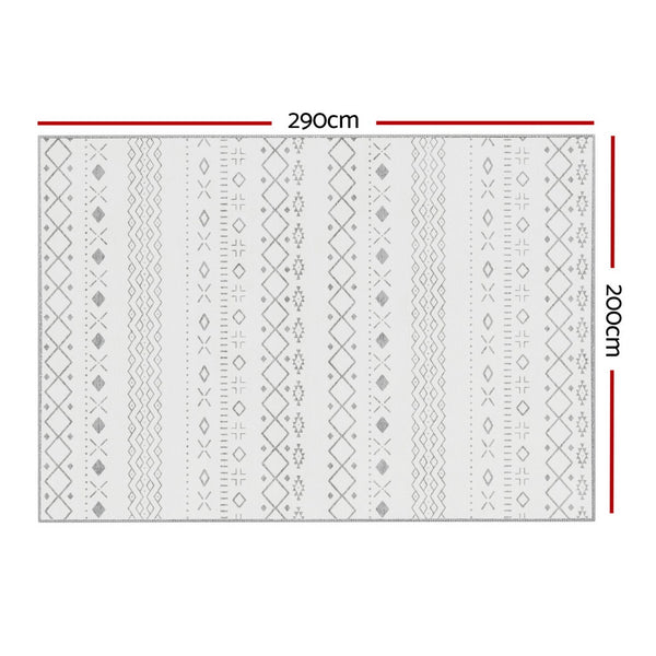 Artiss Rug 200x290cm Area Rug Washable Mat Large Carpet Soft Short Pile Una