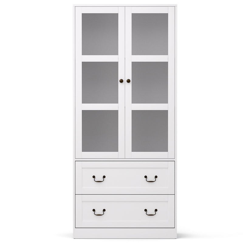 Artiss Buffet Sideboard 180cm Hutch Storage Cabinet Kitchen Drawer Door White