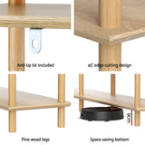 Artiss Bookshelf 3 Tiers Bookcase Display Shelves Wooden Storage Stand Rack Pine