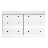 Artiss 6 Chest of Drawers - PETE White