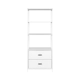 Artiss Bookshelf Display Shelf 2 Drawers 152CM White