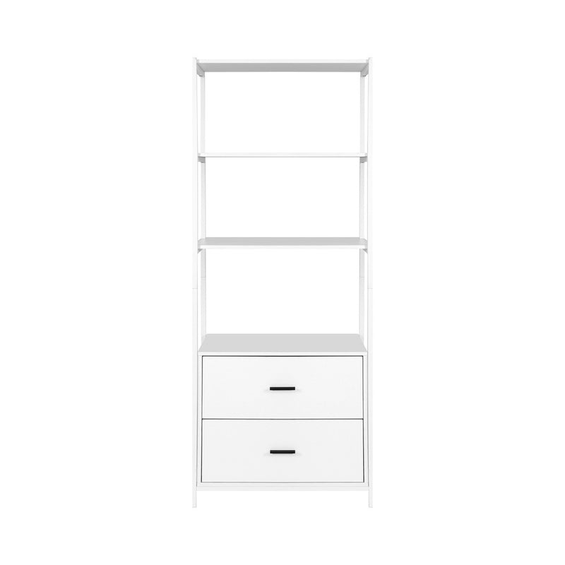 Artiss Bookshelf Display Shelf 2 Drawers 152CM White