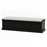 Artiss Storage Ottoman Blanket Box 140cm Fluted Black