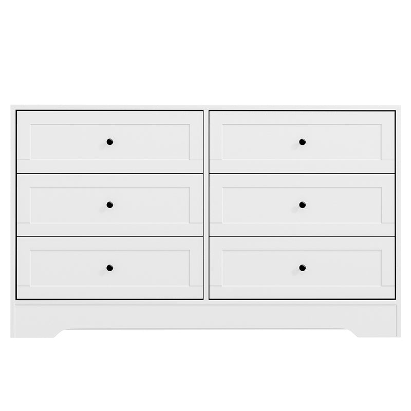 Artiss 6 Chest of Drawers - LEIF White