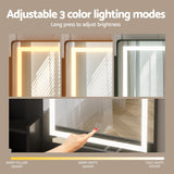 Artiss Dressing Table Set Stool Led Black