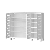 Artiss Shoe Rack Cabinet 30 Pairs Adjustable Shelf White